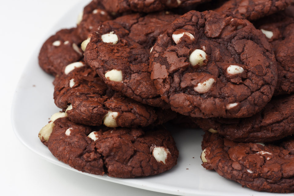 Plate of Red Velvet Cookies